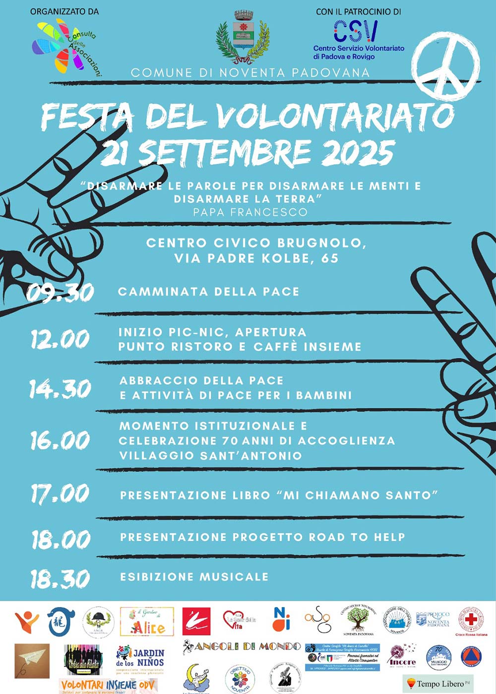 Festa del volontariato 2025 | Corsi di ginnastica del benessere, ginnastica dolce, posturale, pilates, ginnastica per parkinson | Arti marziali cinesi, Taiji Quan, QiGong, DaoYin e difesa personale | Camin, Camponogara, Campolongo Maggiore, Dolo, Fossò, Fiesso d'Artico, Legnaro, Noventa Padovana, Padova, Ponte di Brenta, Ponte San Niccolò, Sandon, Venezia, Vigonovo, Villatora, Saonara, Stra.